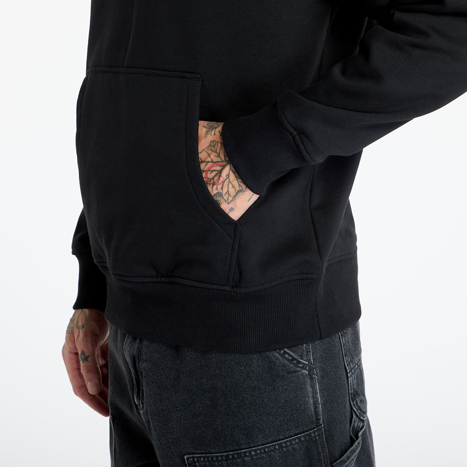 Sweatshirts för män The North Face M Raglan Box Nse Hoodie TNF Black