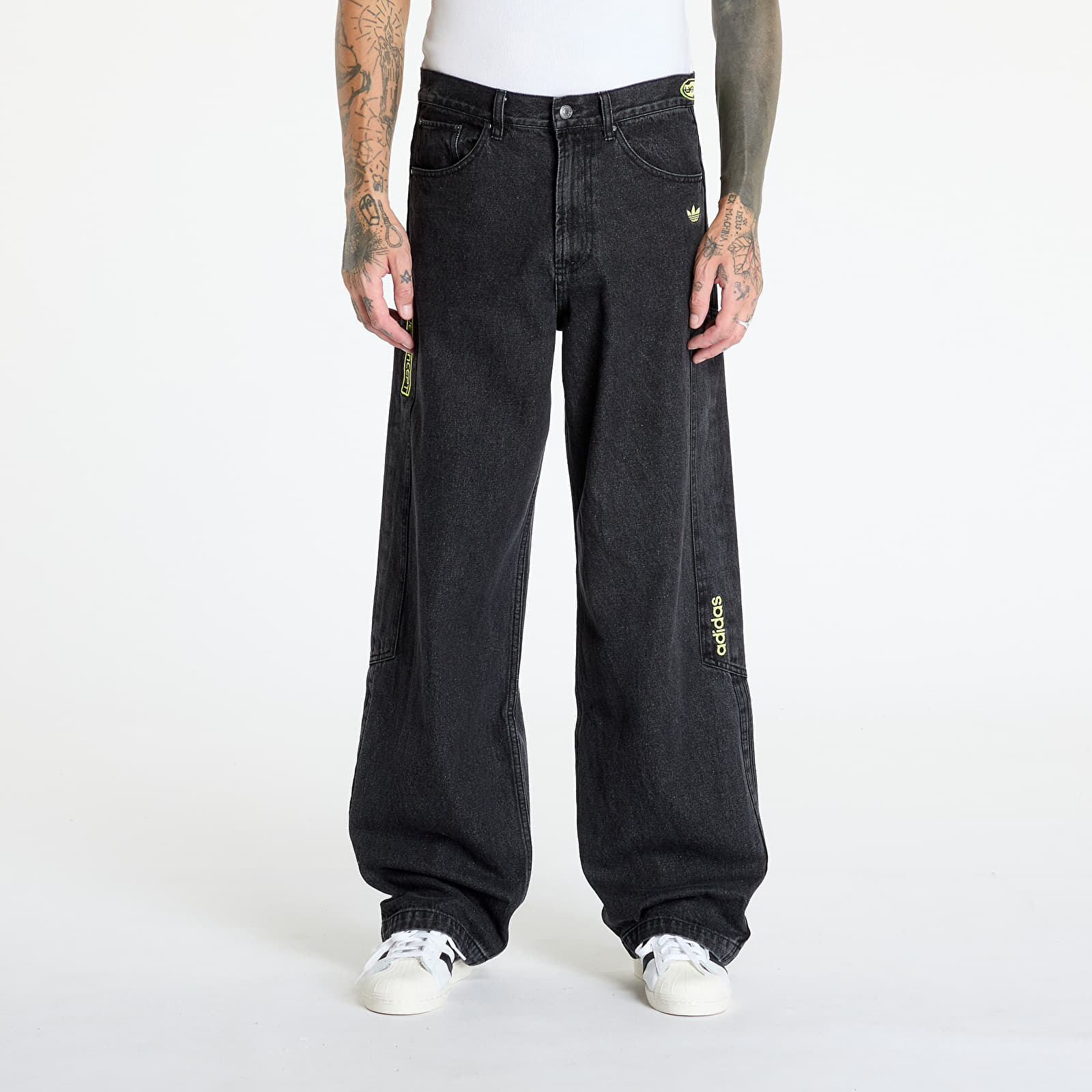 Dżinsy męskie adidas Adilenium Season 2 Moto Denim Pant Black