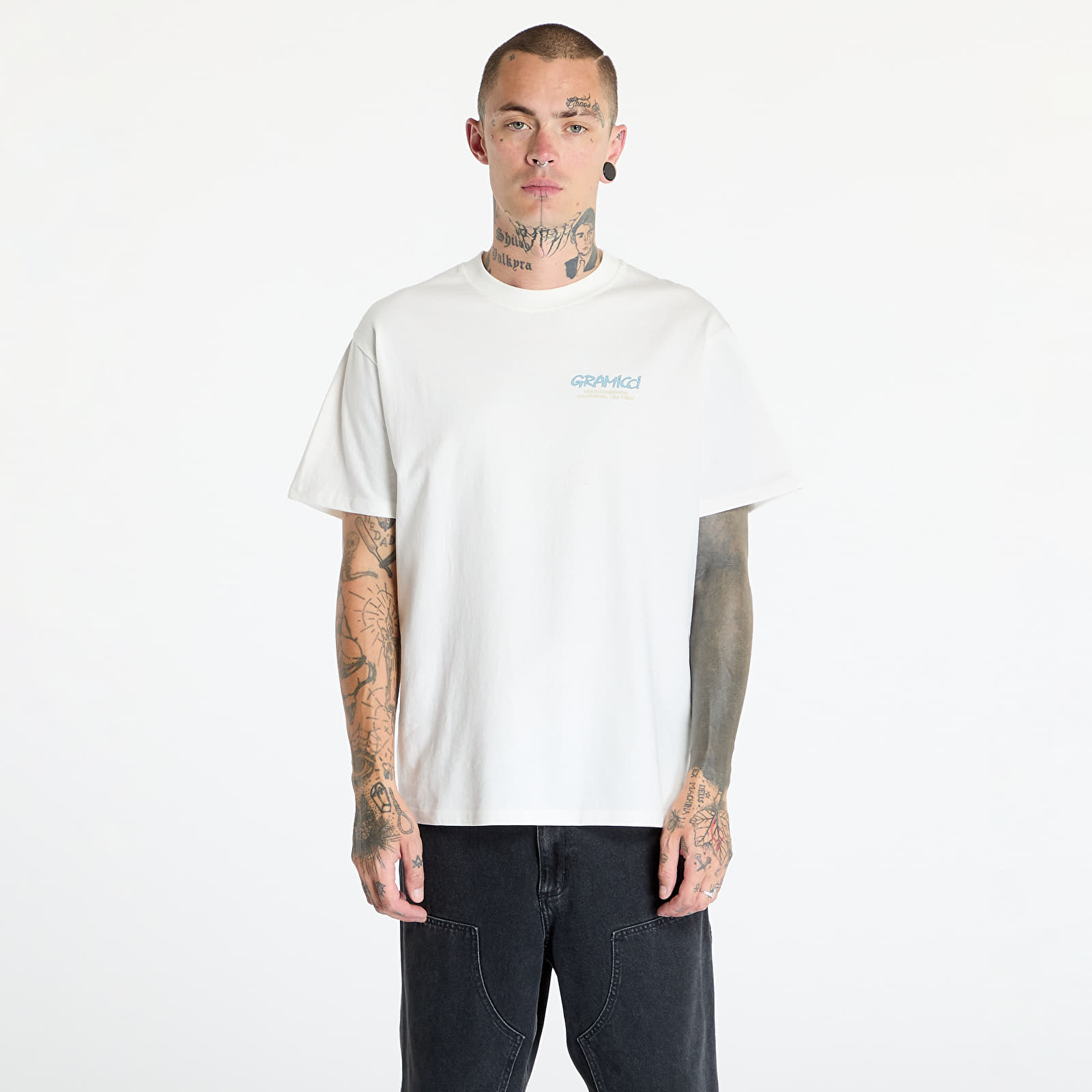 Men's T-shirts Gramicci Mountaineering Tee White/ Blue