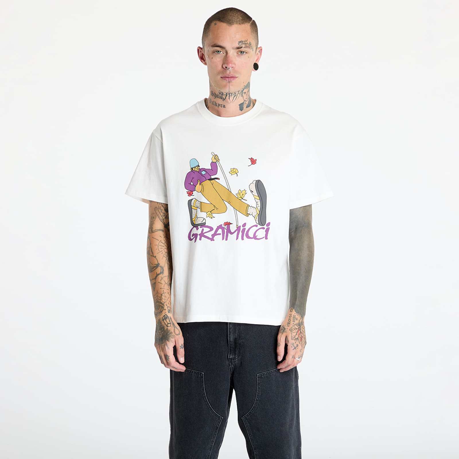 T-shirts för män Gramicci Hiker Tee White