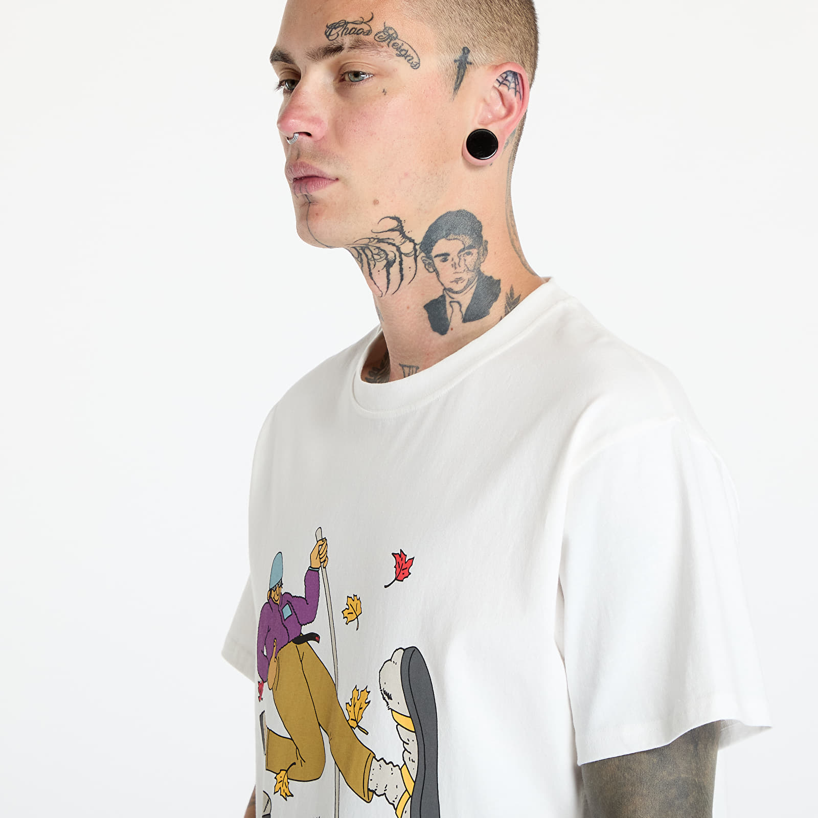 T-shirts för män Gramicci Hiker Tee White