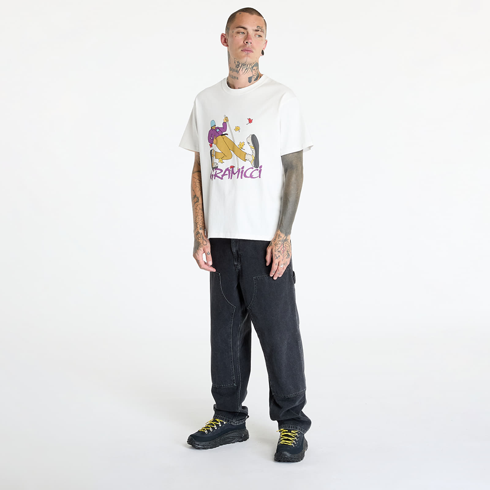 T-shirts för män Gramicci Hiker Tee White
