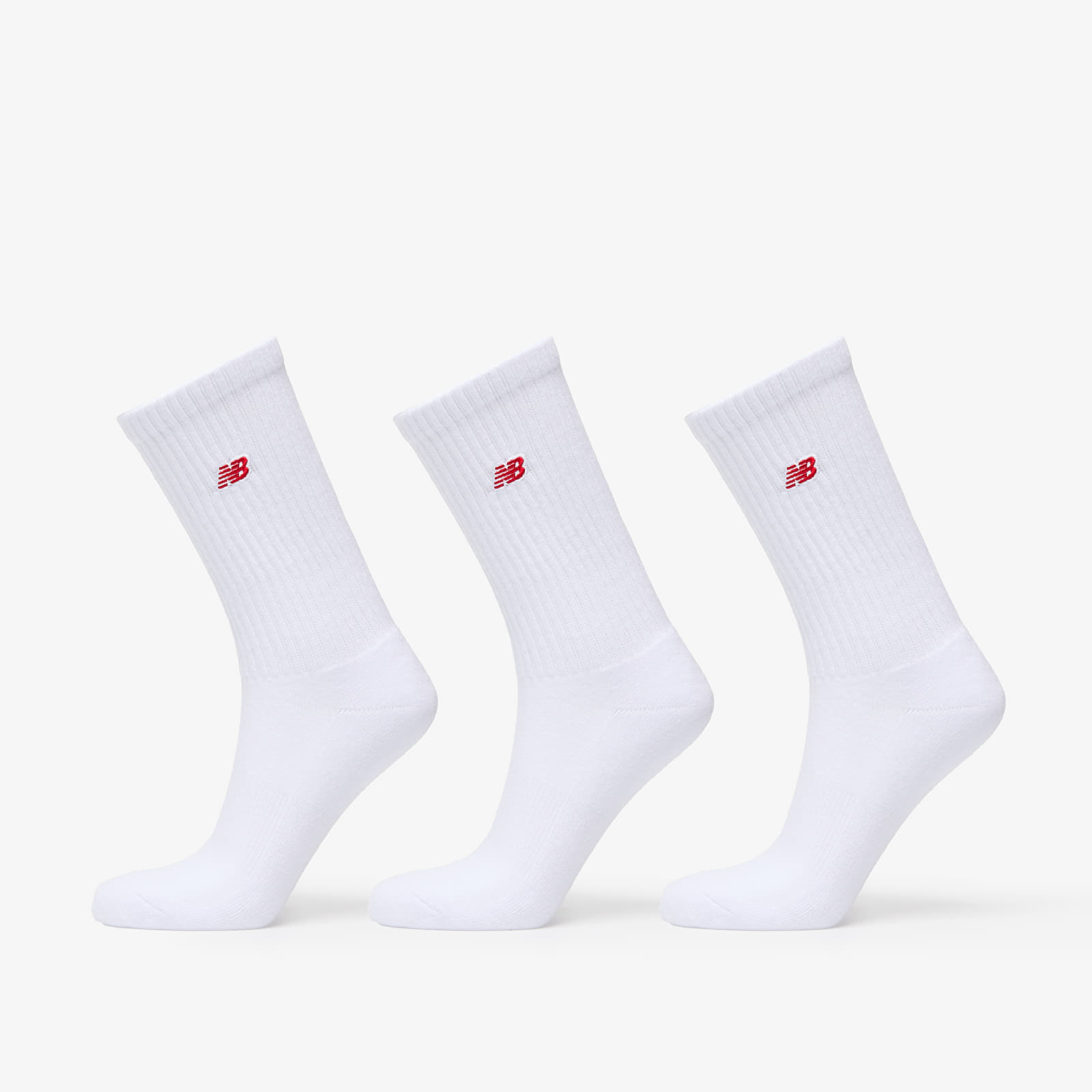 Skarpety męskie New Balance Nb Patch Logo Crew  Socks 3-Pack White