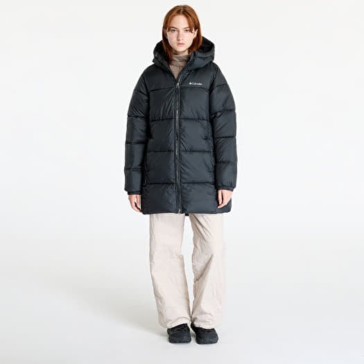 Women s jackets Columbia Puffect II Mid Hooded Jacket Black Queens