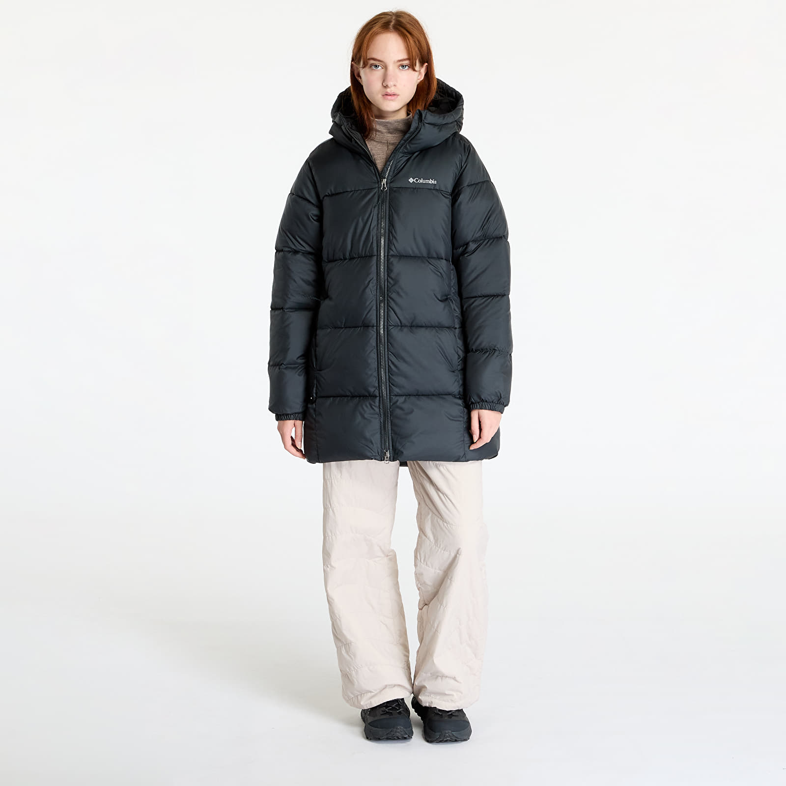 Kurtki damskie Columbia Puffect™ II Mid Hooded Jacket Black
