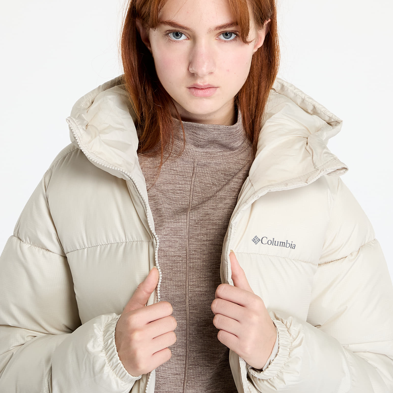 Дамски якета Columbia Puffect™ II Mid Hooded Jacket Dark Stone