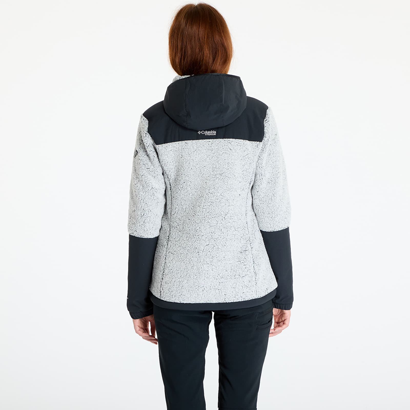 Bluzy damskie Columbia Arctic Crest™ Sherpa Full Zip Fleece Jacket White/ Black