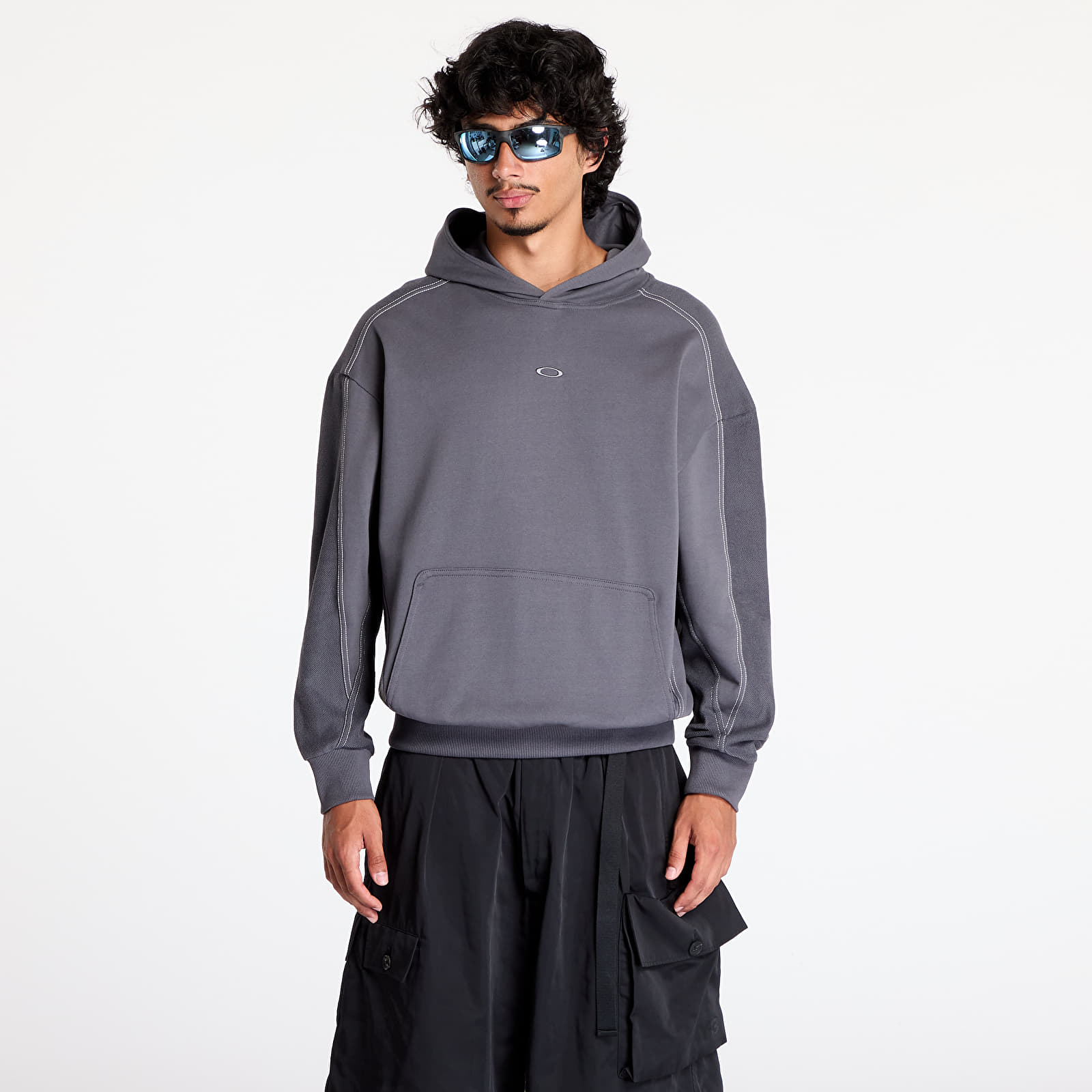 Men's sweatshirts Oakley Dual French Terry Hoodie UNISEX Uniform Grey