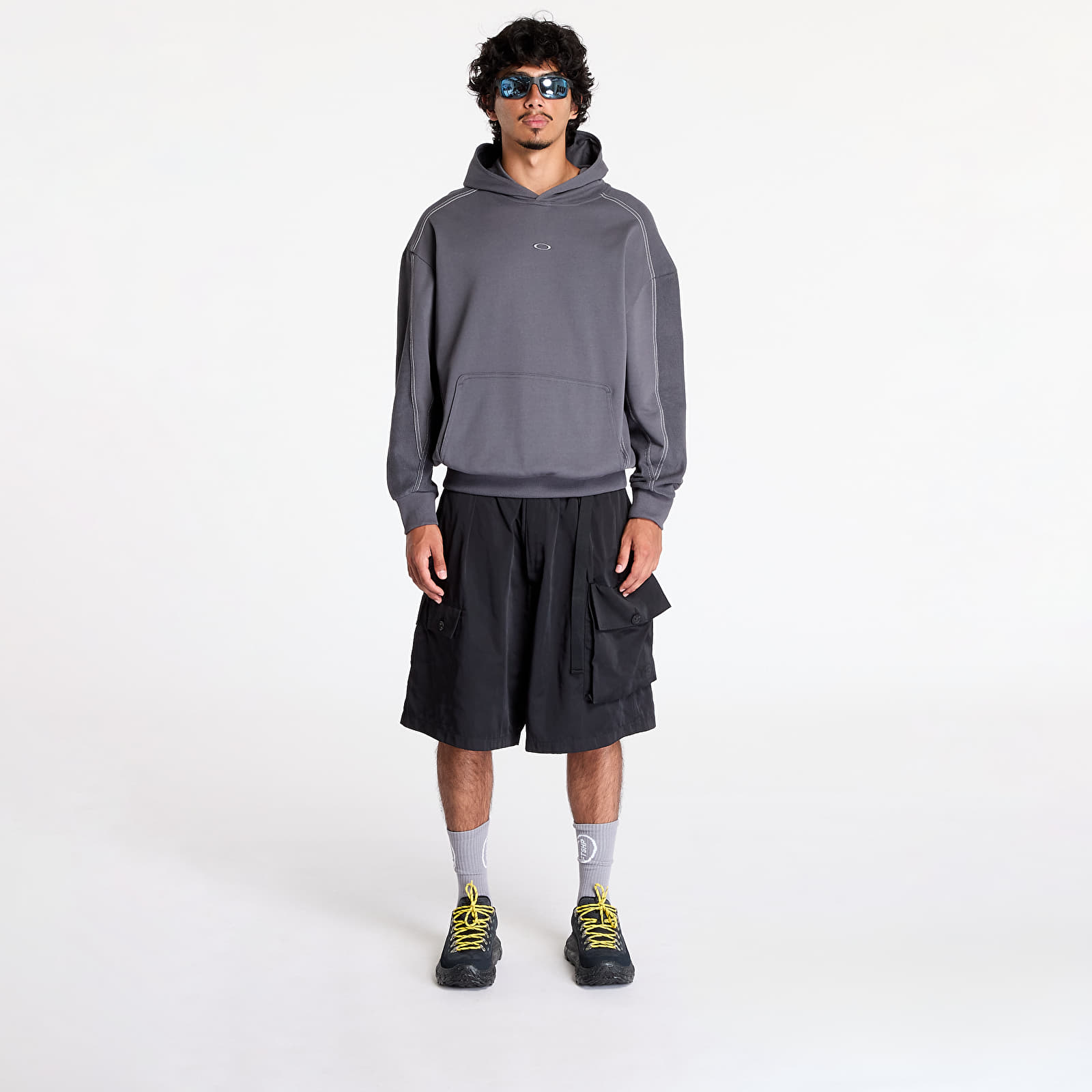 Men's sweatshirts Oakley Dual French Terry Hoodie UNISEX Uniform Grey