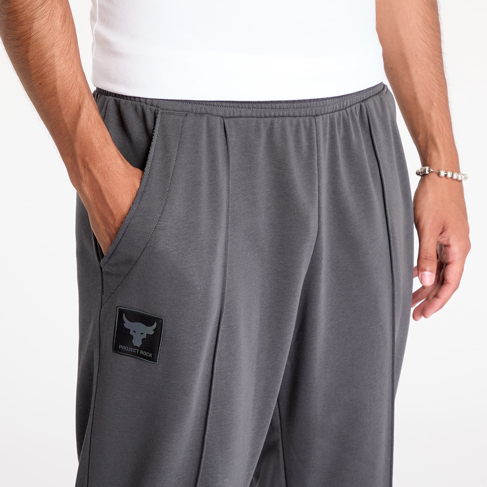 Sweatpants Under Armour Project Rock Terry Gym Q4 Pant Gray