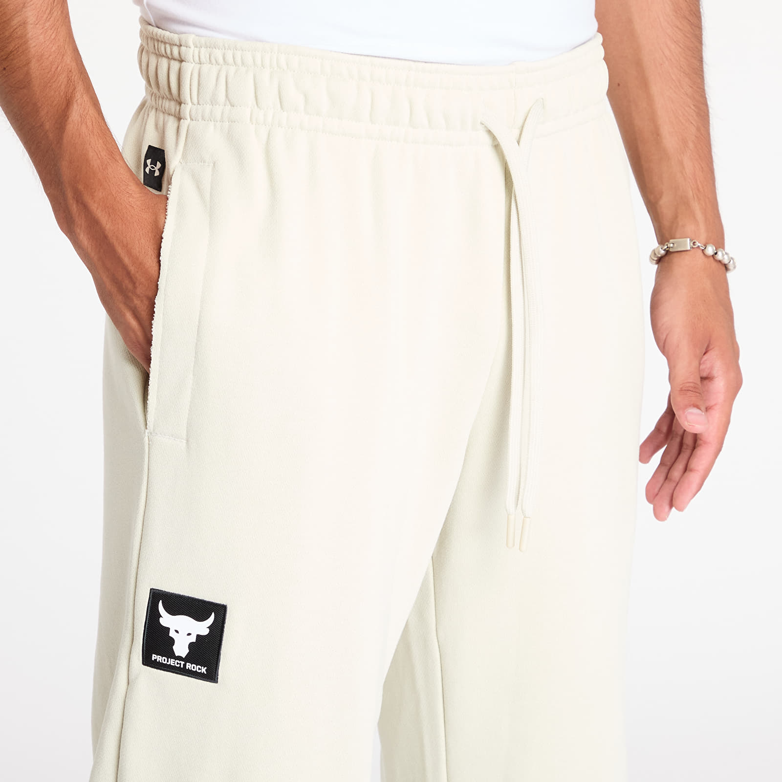 Sweatpants Under Armour Project Rock Heavyweight Terry Joggers Silt Black Queens