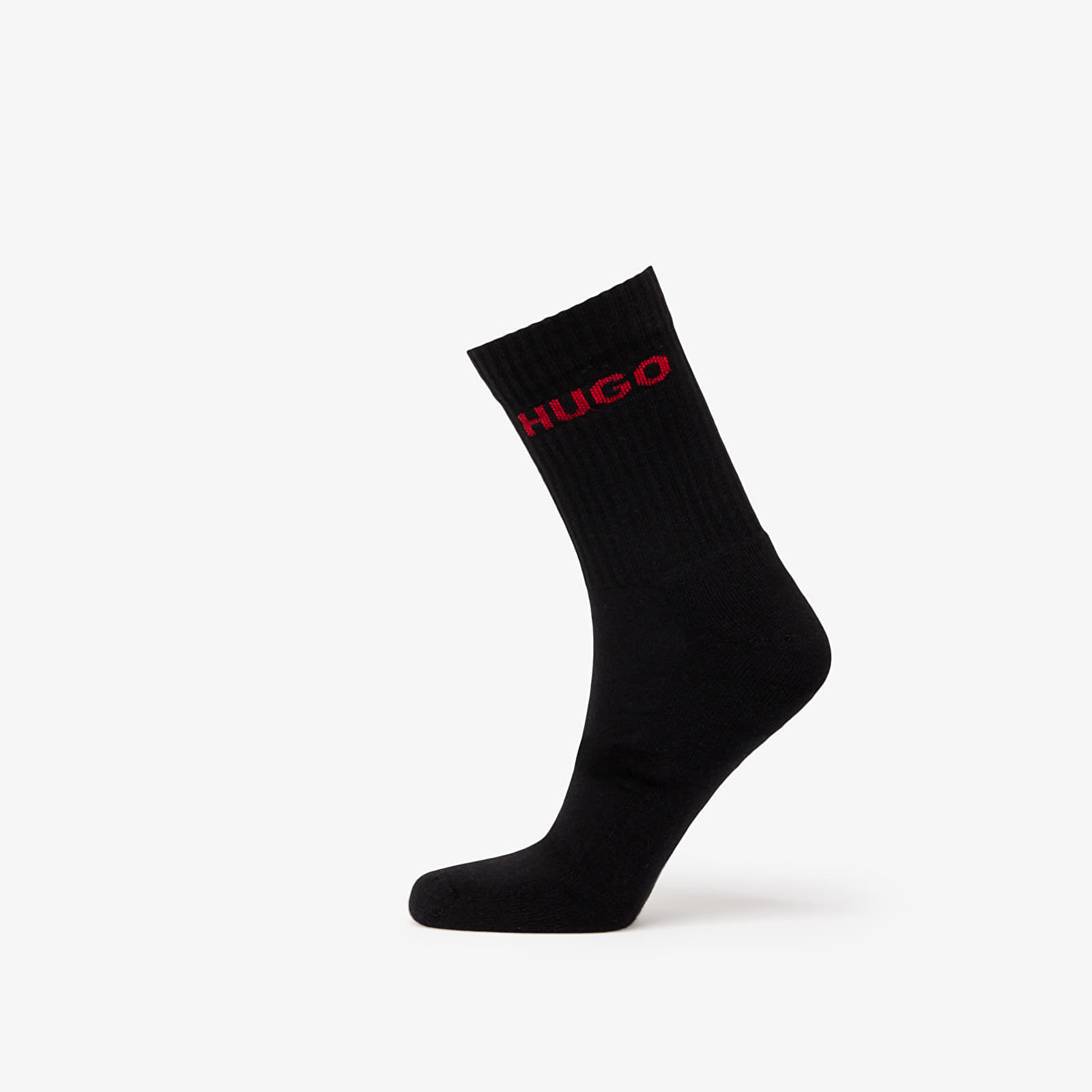 Hugo Boss Rib Logo Sock 6-Pack Black