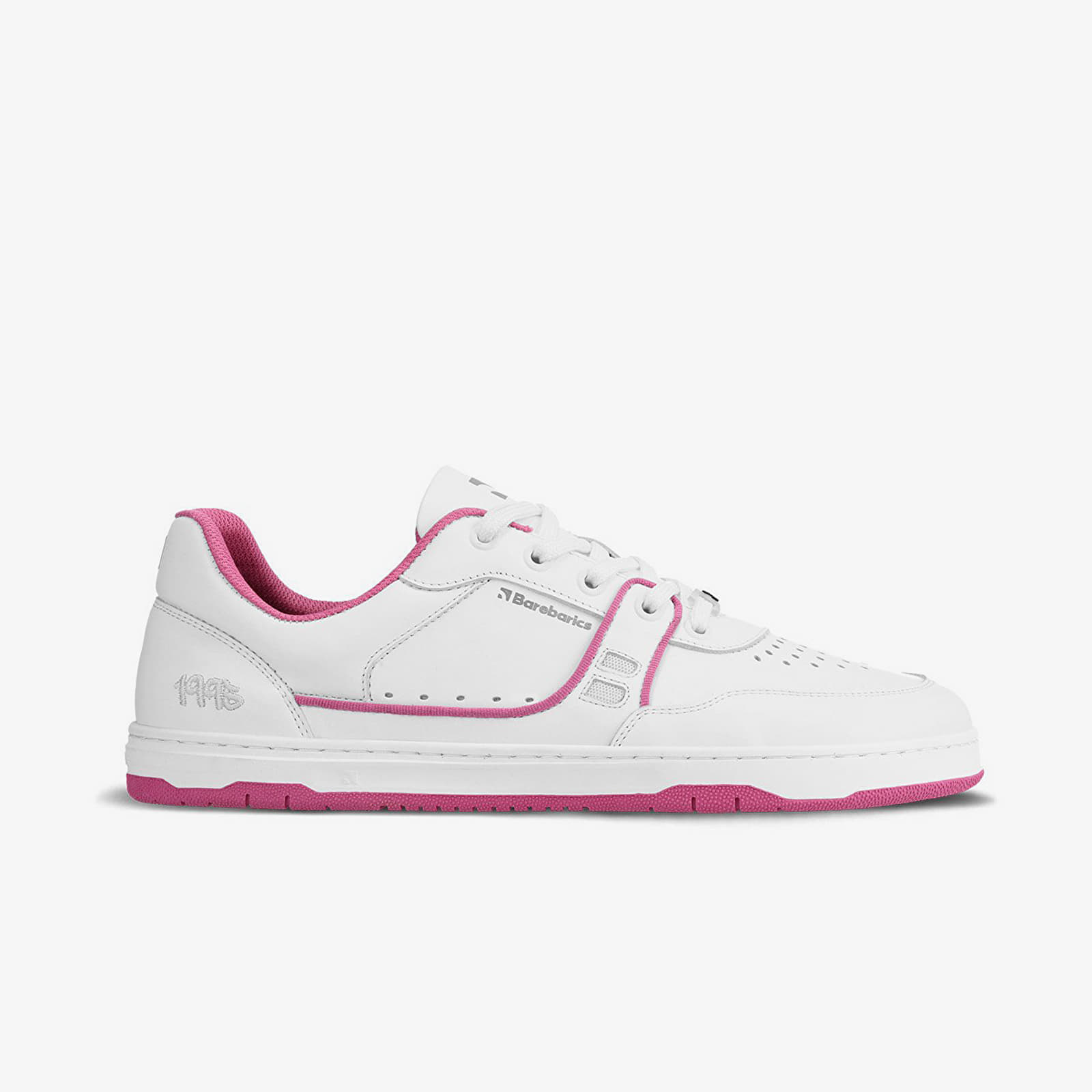 Barefoot tenisky Barebarics Arise - White & Raspberry Pink