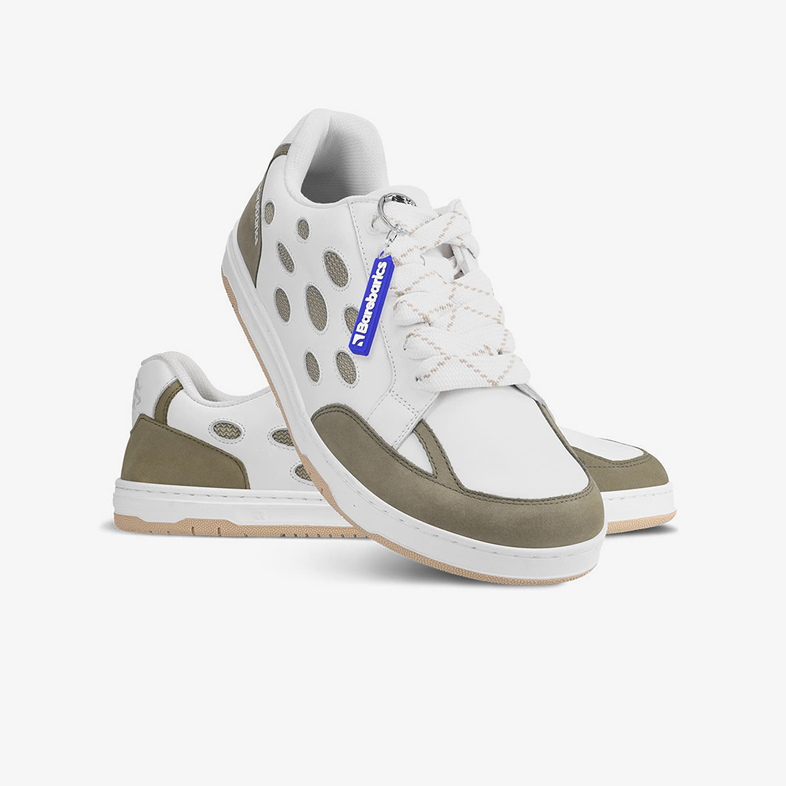 Cipők Barebarics Fusion White & Army Brown