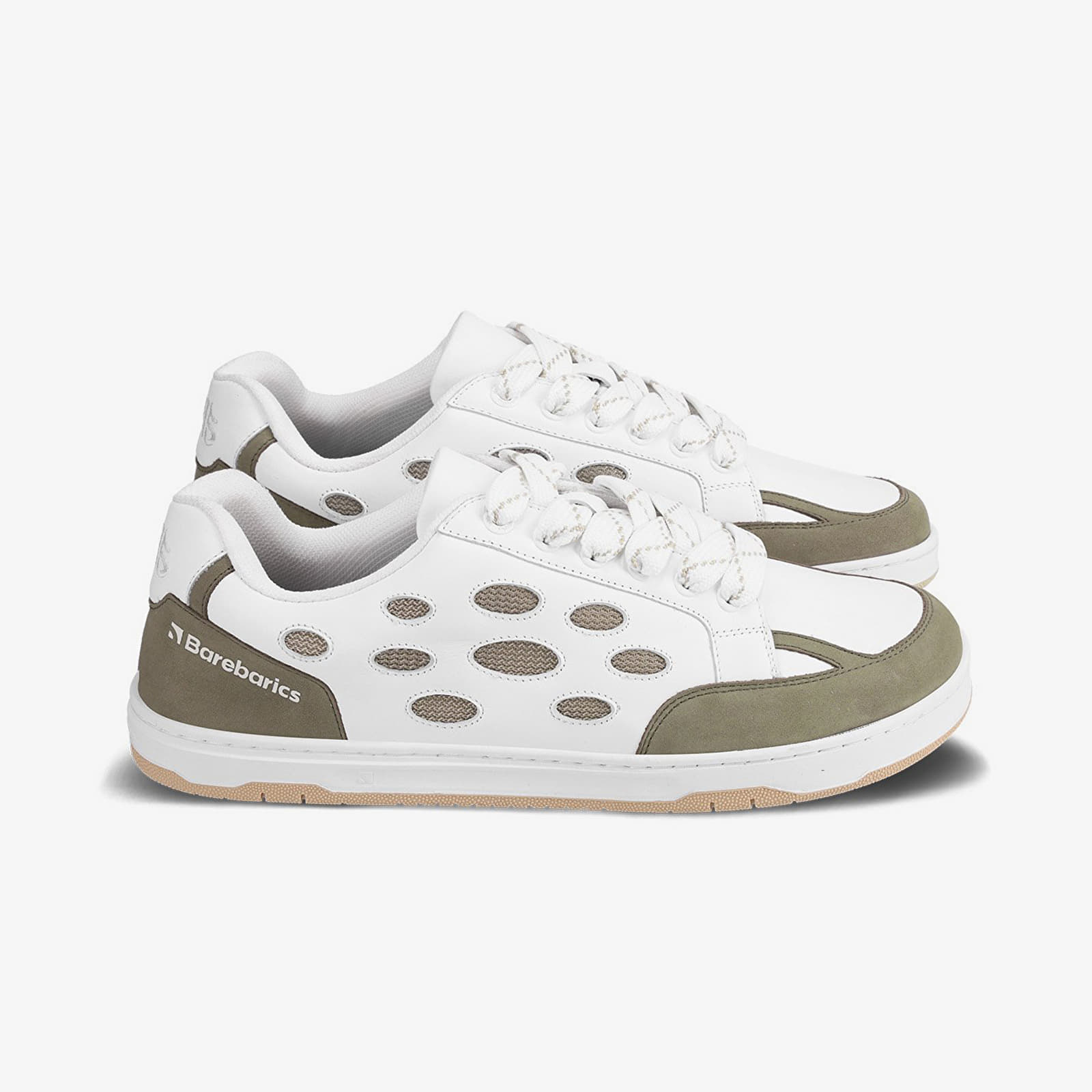 Cipők Barebarics Fusion White & Army Brown