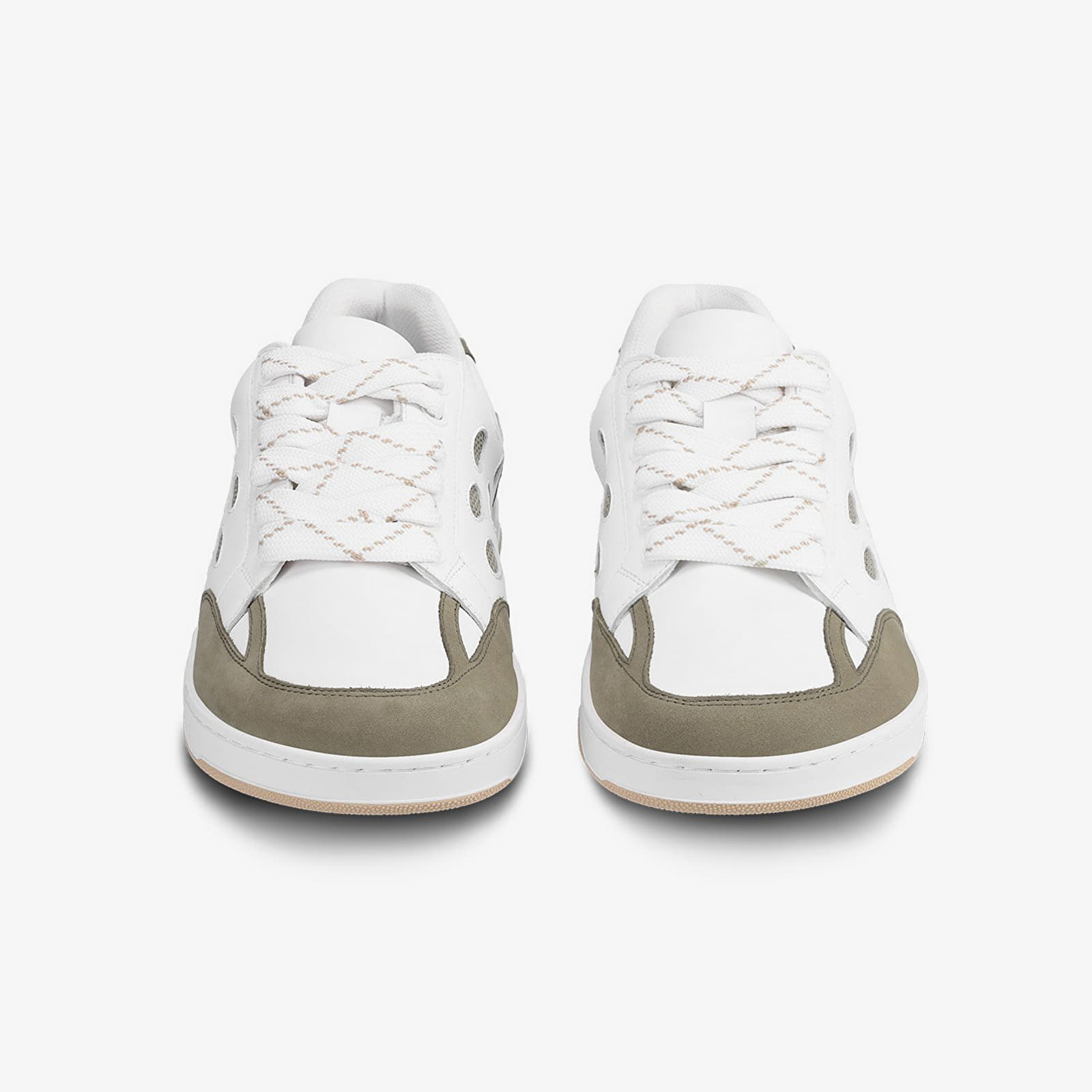 Cipők Barebarics Fusion White & Army Brown