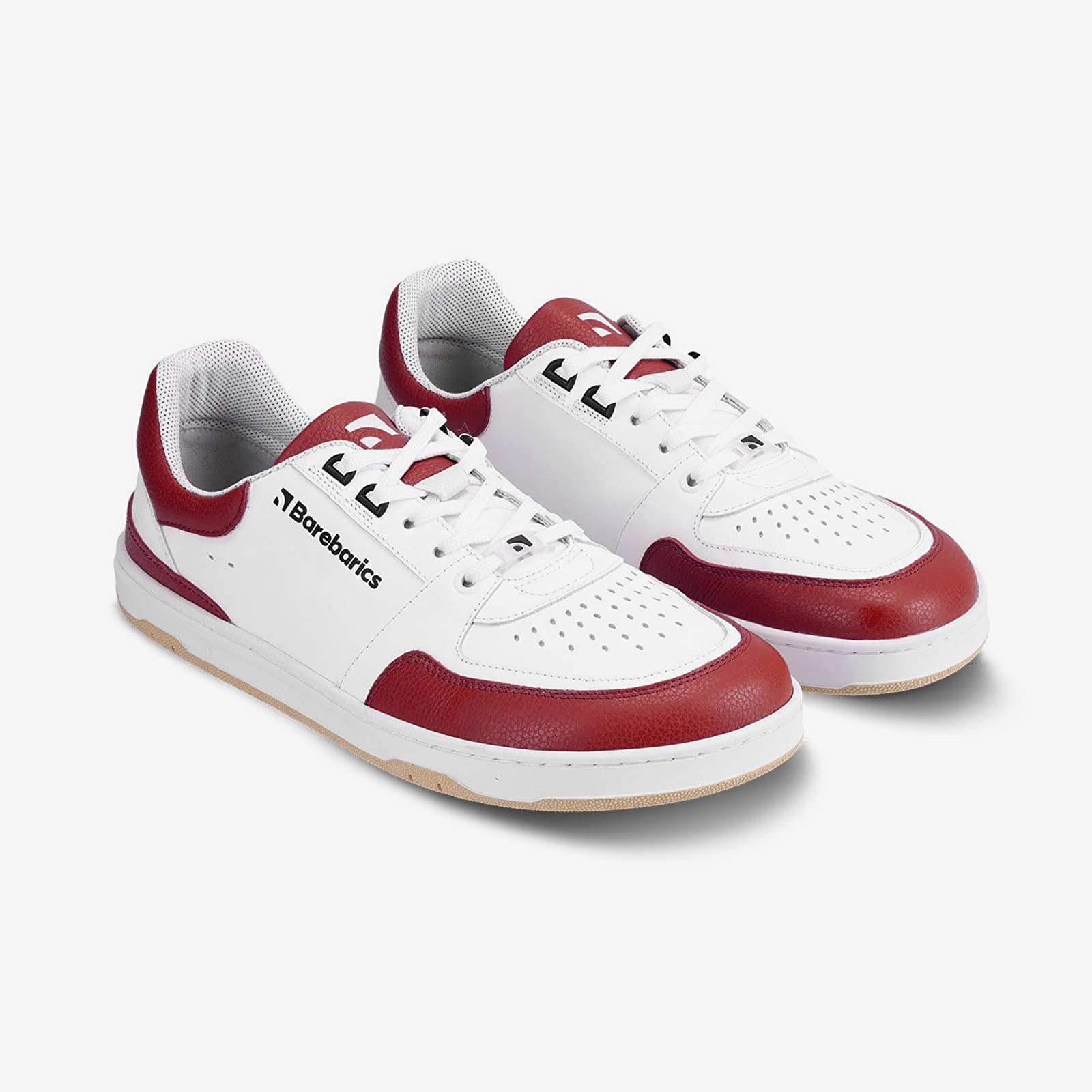 Schoenen Barebarics Wave White & Crimson Red
