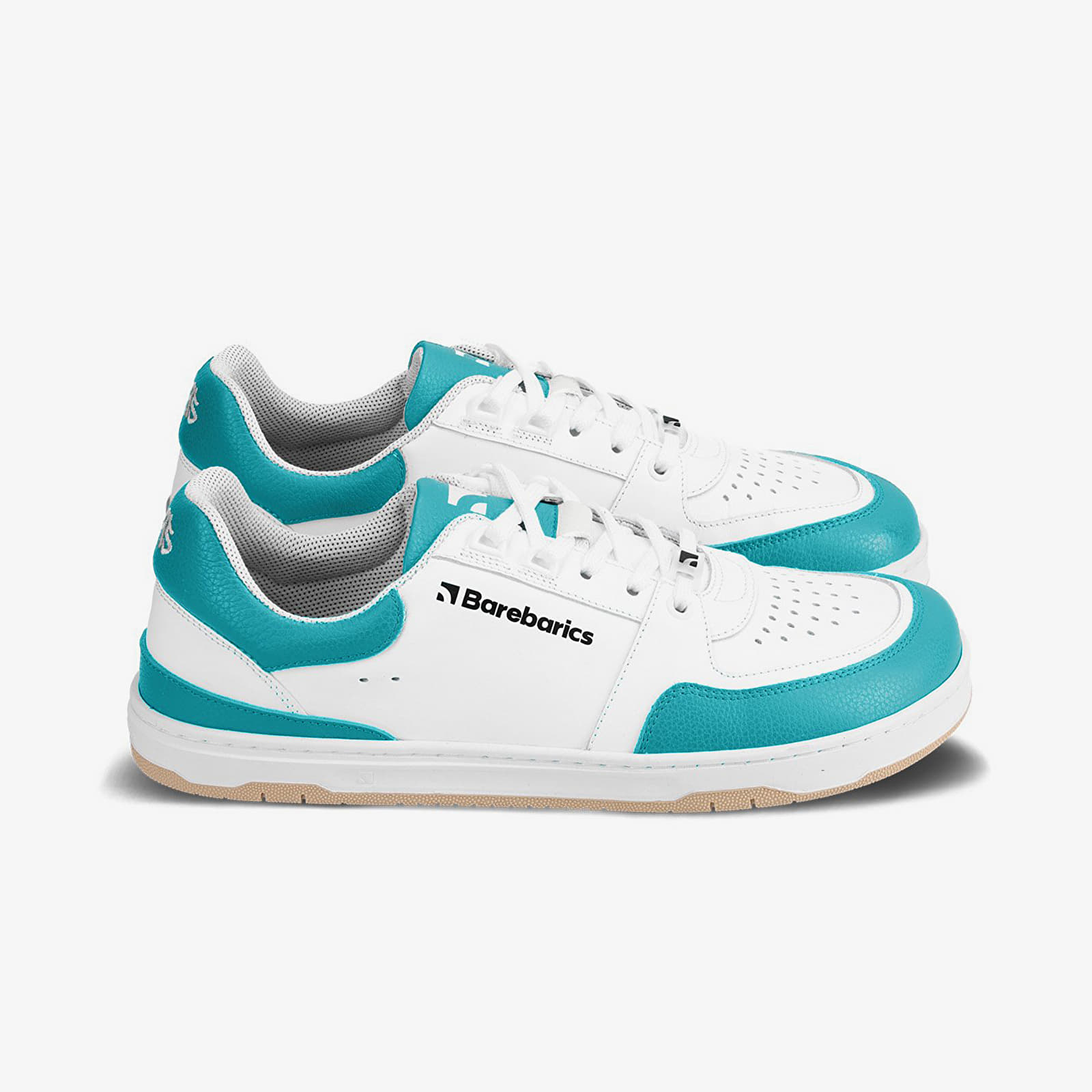 Schoenen Barebarics Wave White & Dark Turquoise