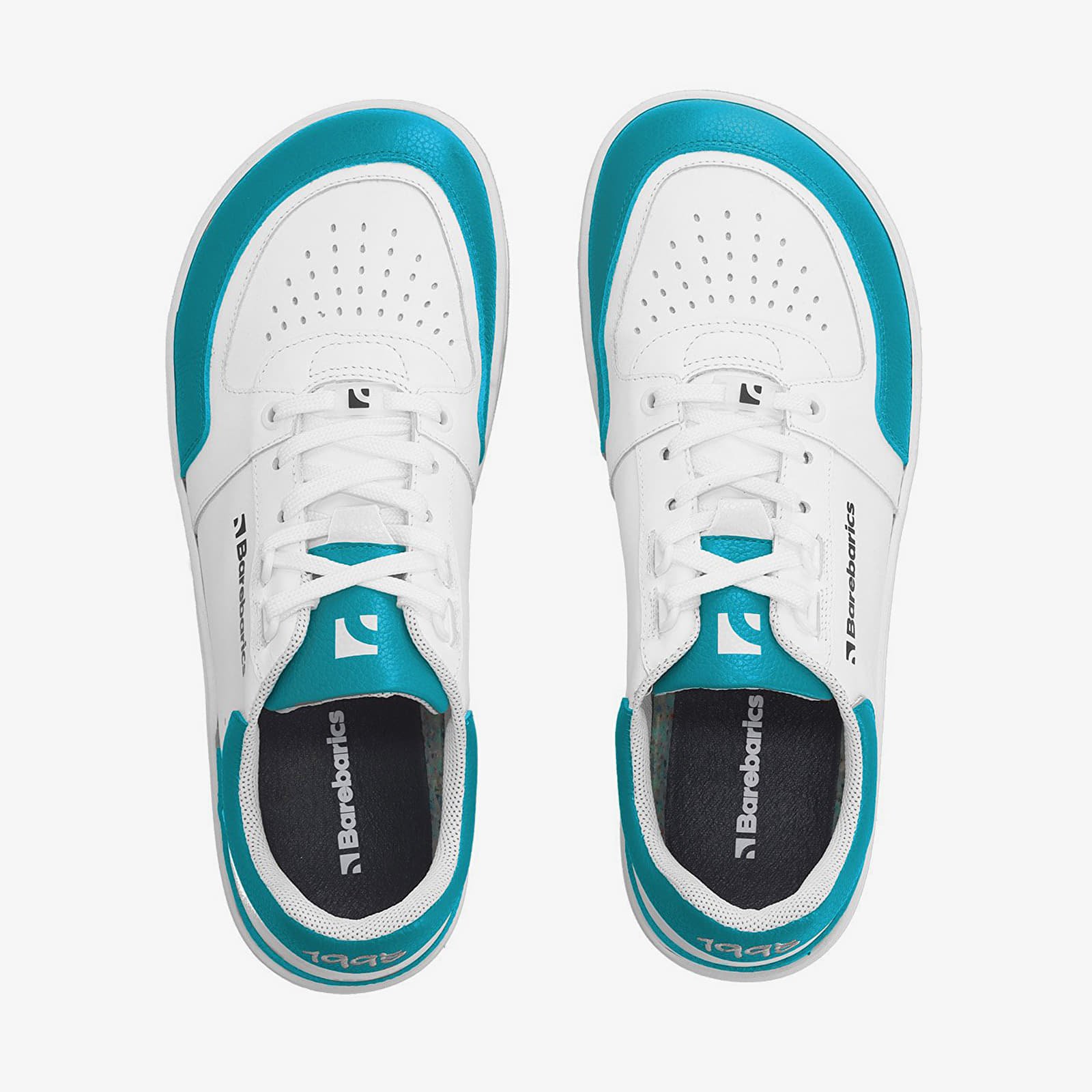 Schoenen Barebarics Wave White & Dark Turquoise