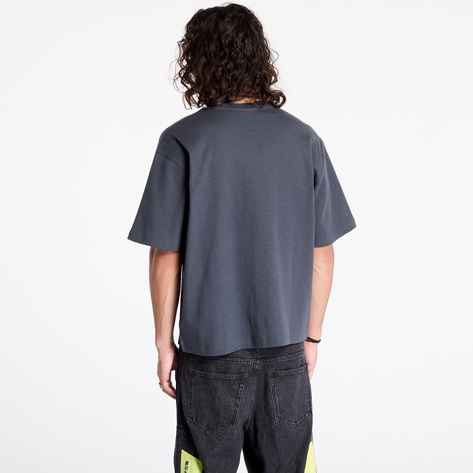 Men's T-shirts Calvin Klein Jeans Slub Rib Tee Ebony