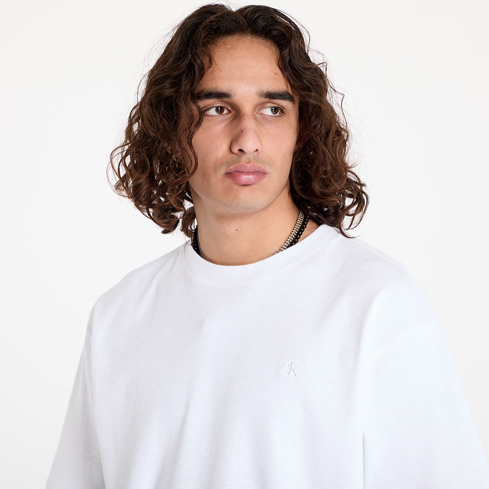 Camisetas hombre Calvin Klein Jeans Slub Rib Tee White