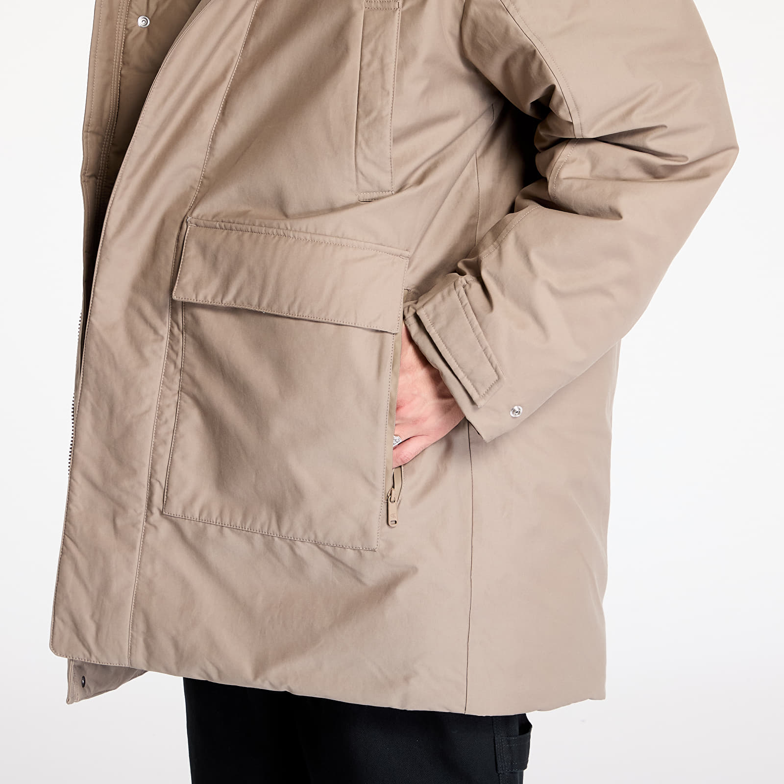 Parka's voor heren Calvin Klein Jeans Warm Cotton Nylon Parka Gray