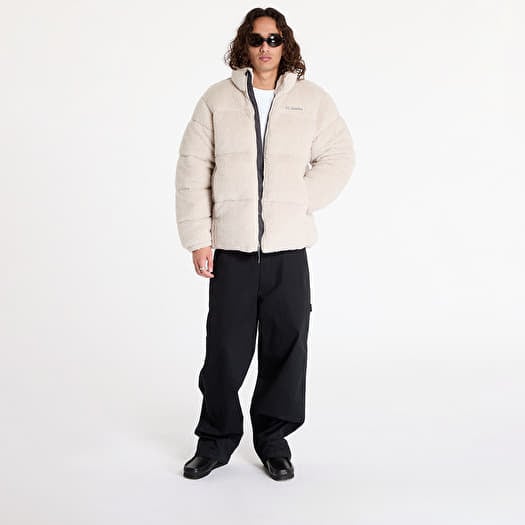 Men s jackets Columbia Puffect II Sherpa Jacket Dark Stone Queens