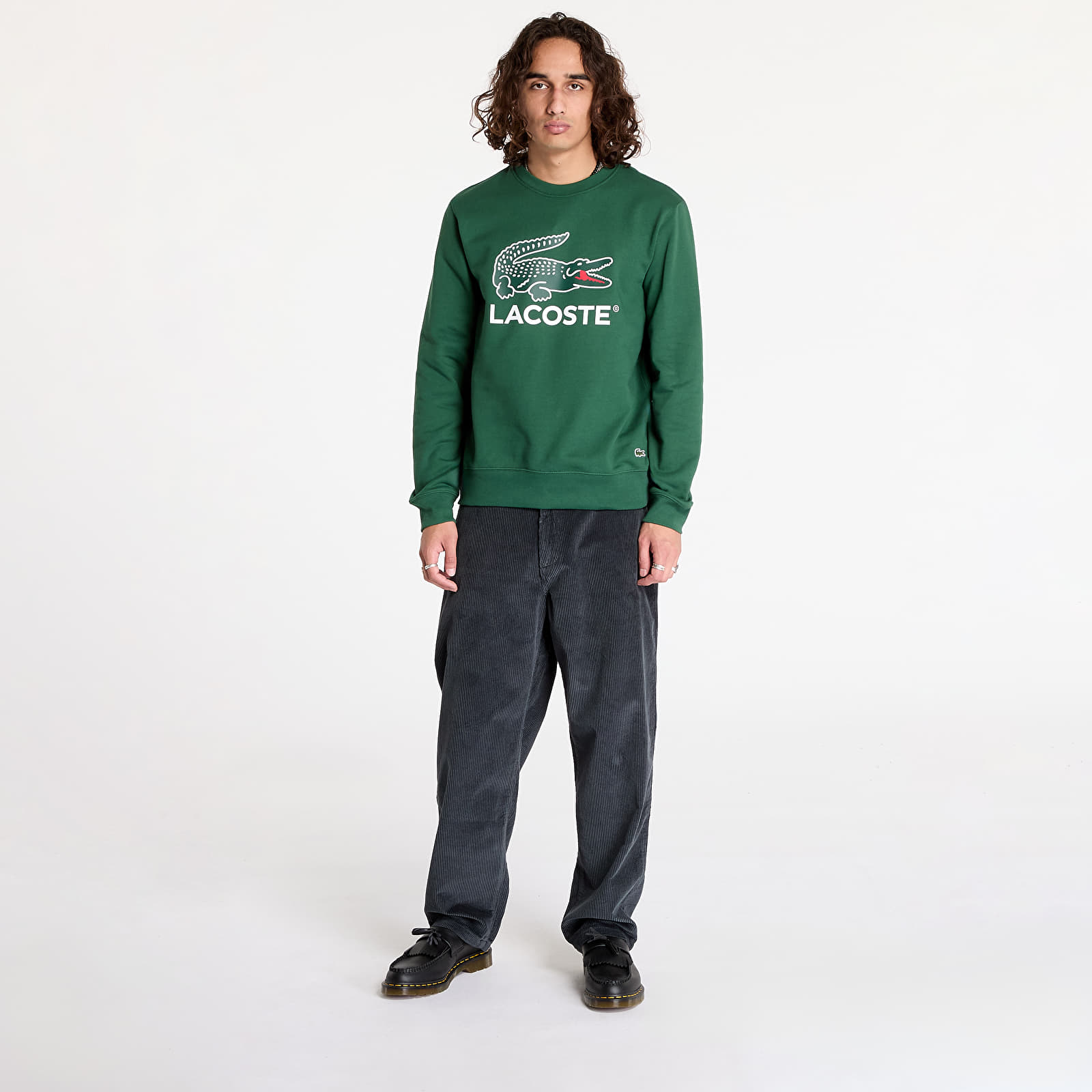 Herren-Sweatshirts LACOSTE Sweatshirt Green