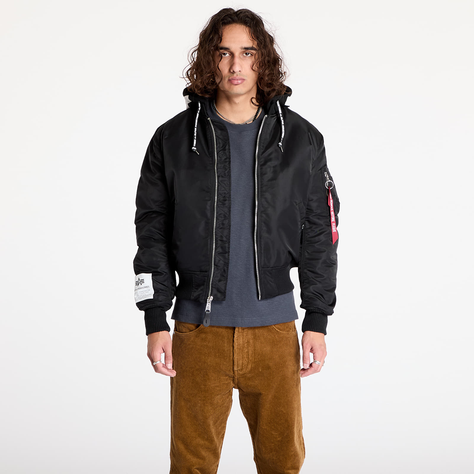 Jackets Alpha Industries MA-1 ZHP Black
