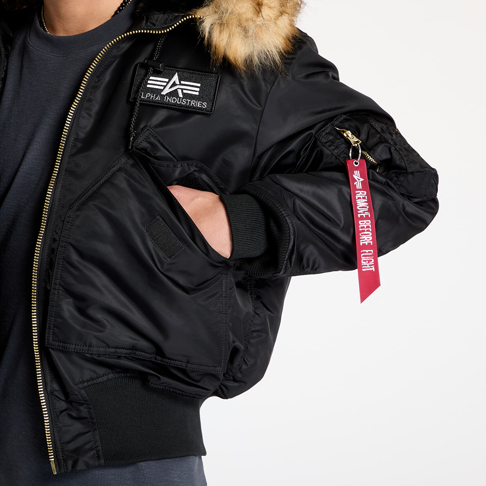 Jakne  Alpha Industries 45P Hooded Black