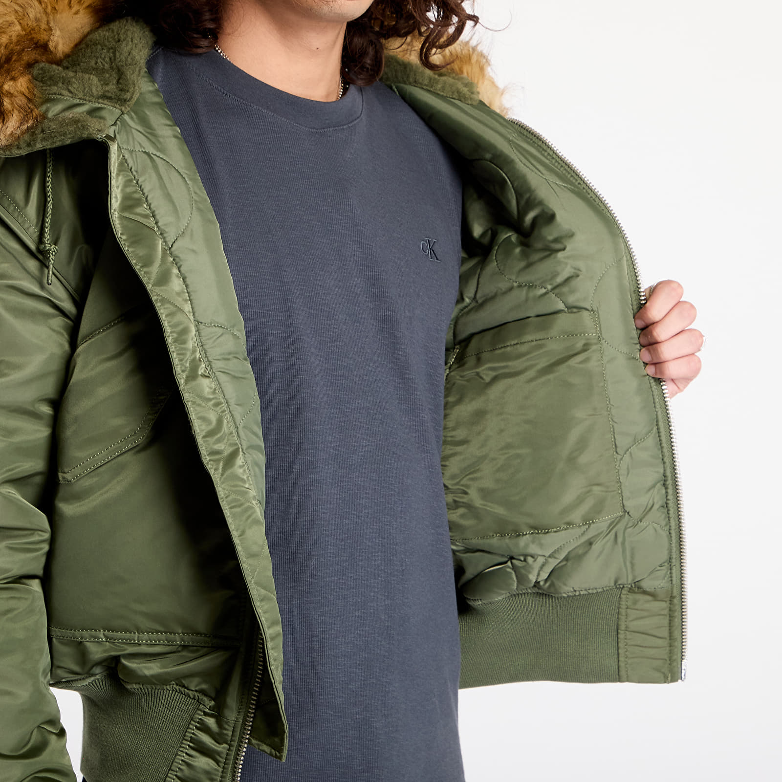 Jackets Alpha Industries 45P Hooded Sage-Green