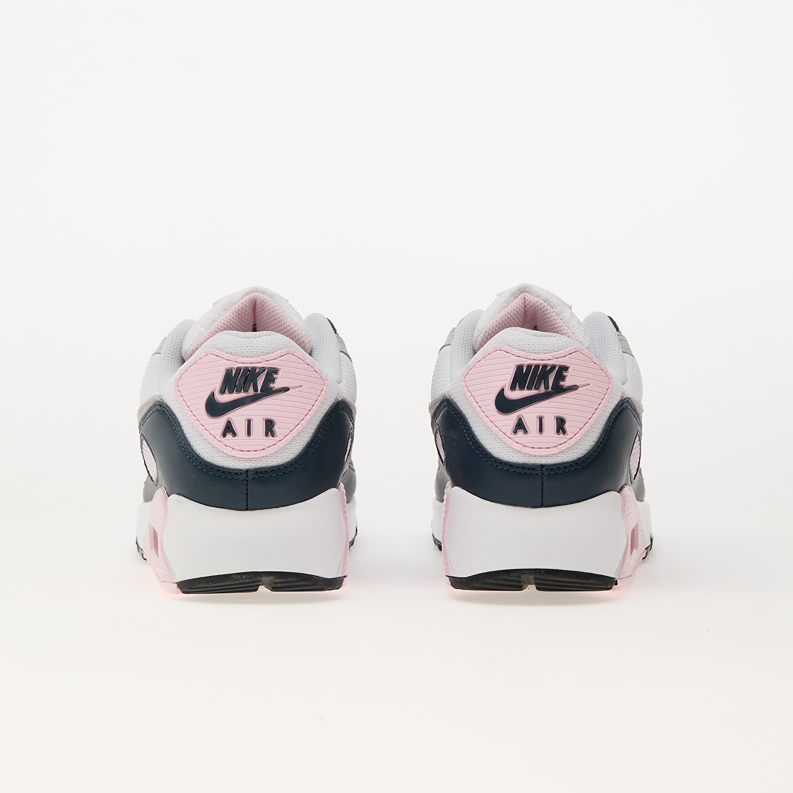 Herenschoenen Nike Air Max 90 White/ Wolf Grey-Pink Foam -Armory Navy