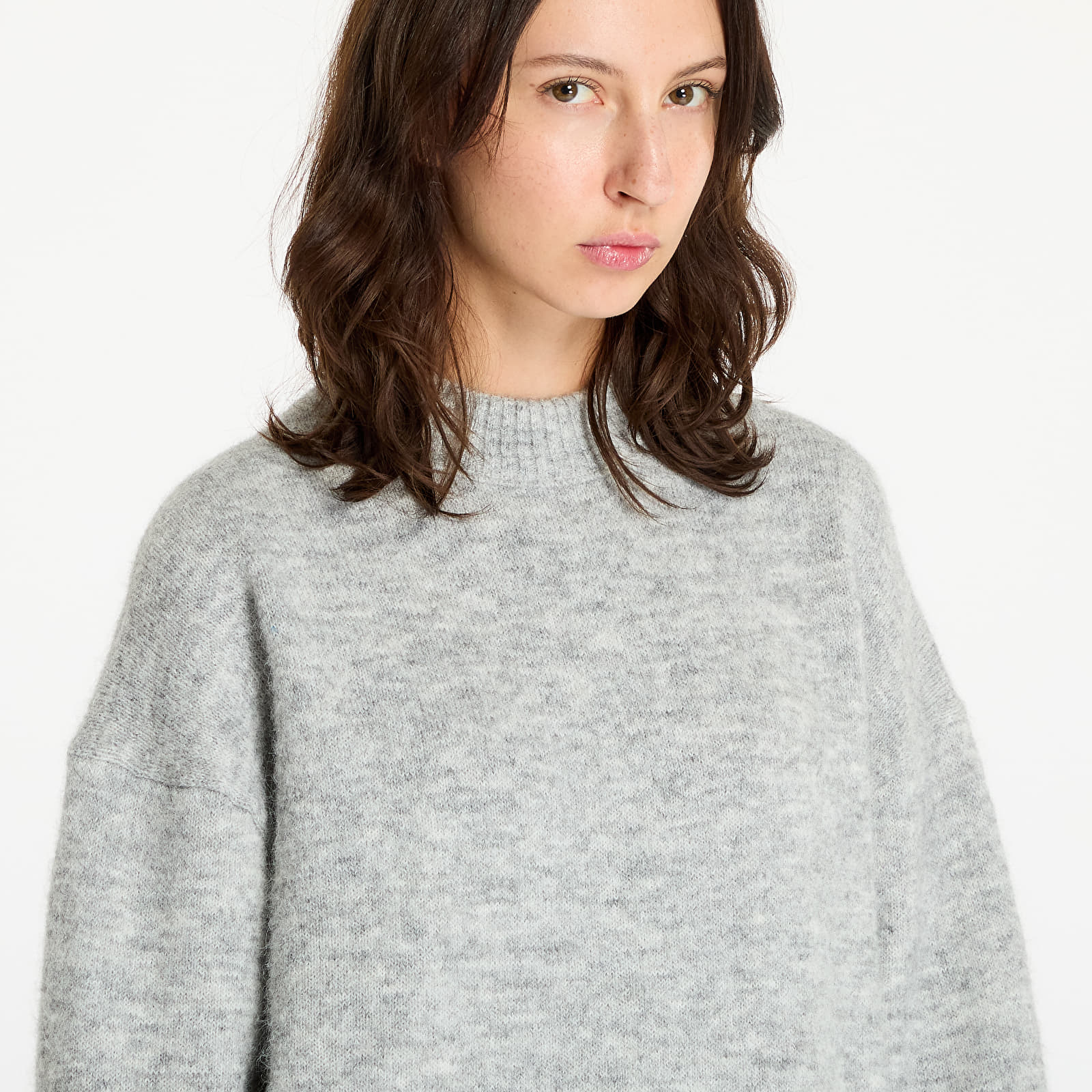 Swetry damskie Calvin Klein Jeans Textured Loose Sweater Gray