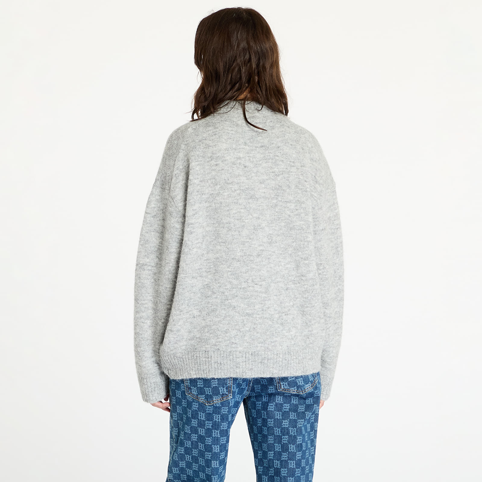 Swetry damskie Calvin Klein Jeans Textured Loose Sweater Gray