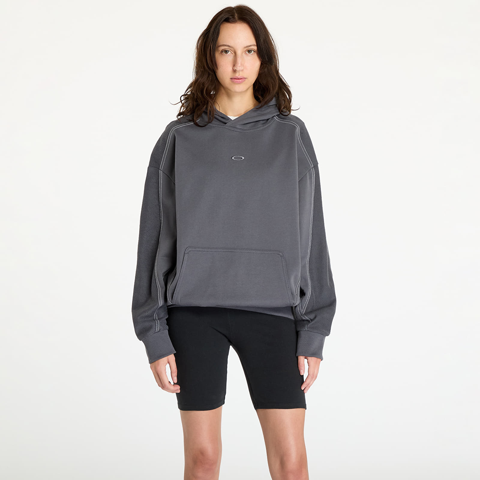 Men's sweatshirts Oakley Dual French Terry Hoodie UNISEX Uniform Grey