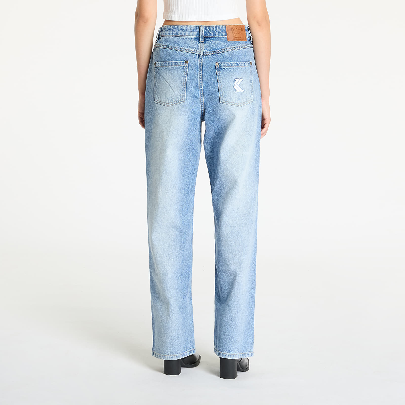 Kavbojke in hlače Karl Kani OG Five Pocket Straight Leg Denim Vintage Mid Blue