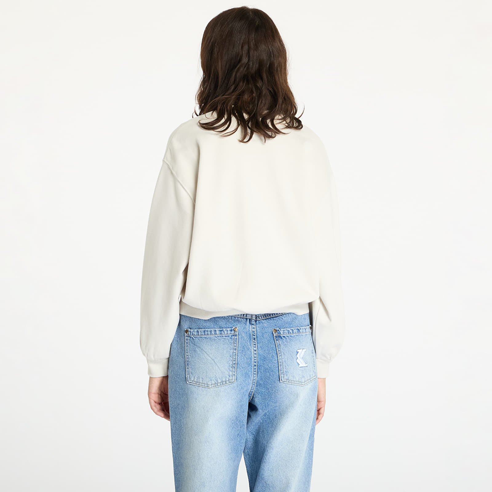 Mikine Wrangler Oversized Sweat Vintage White