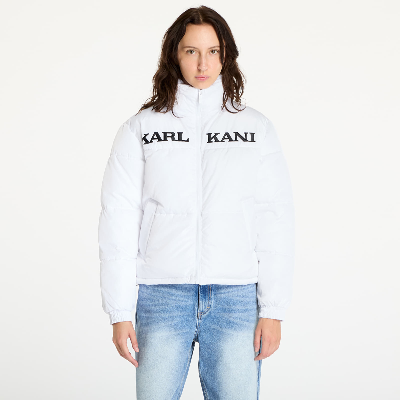 Jakker Karl Kani Retro Essential Puffer Jacket White