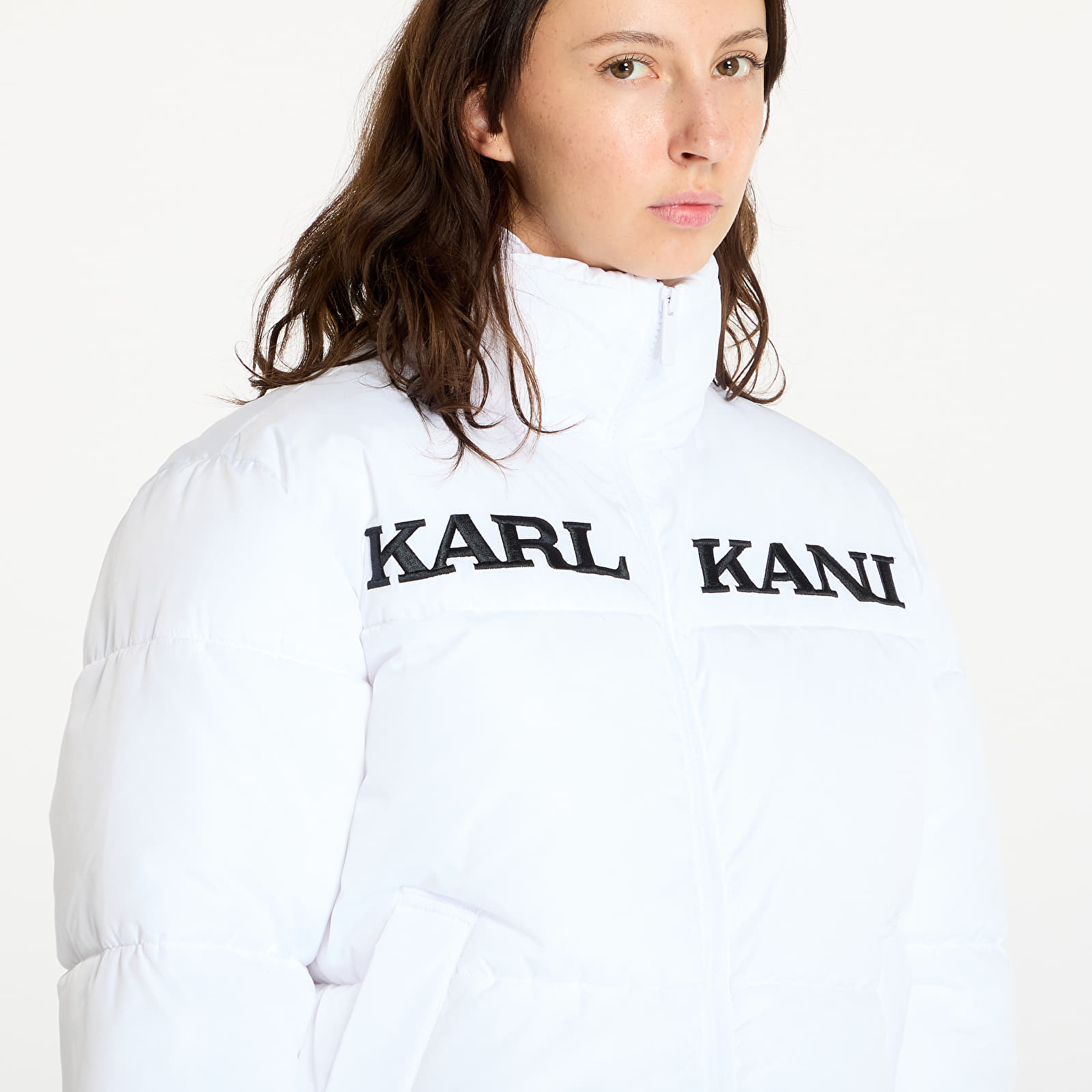 Jakker Karl Kani Retro Essential Puffer Jacket White