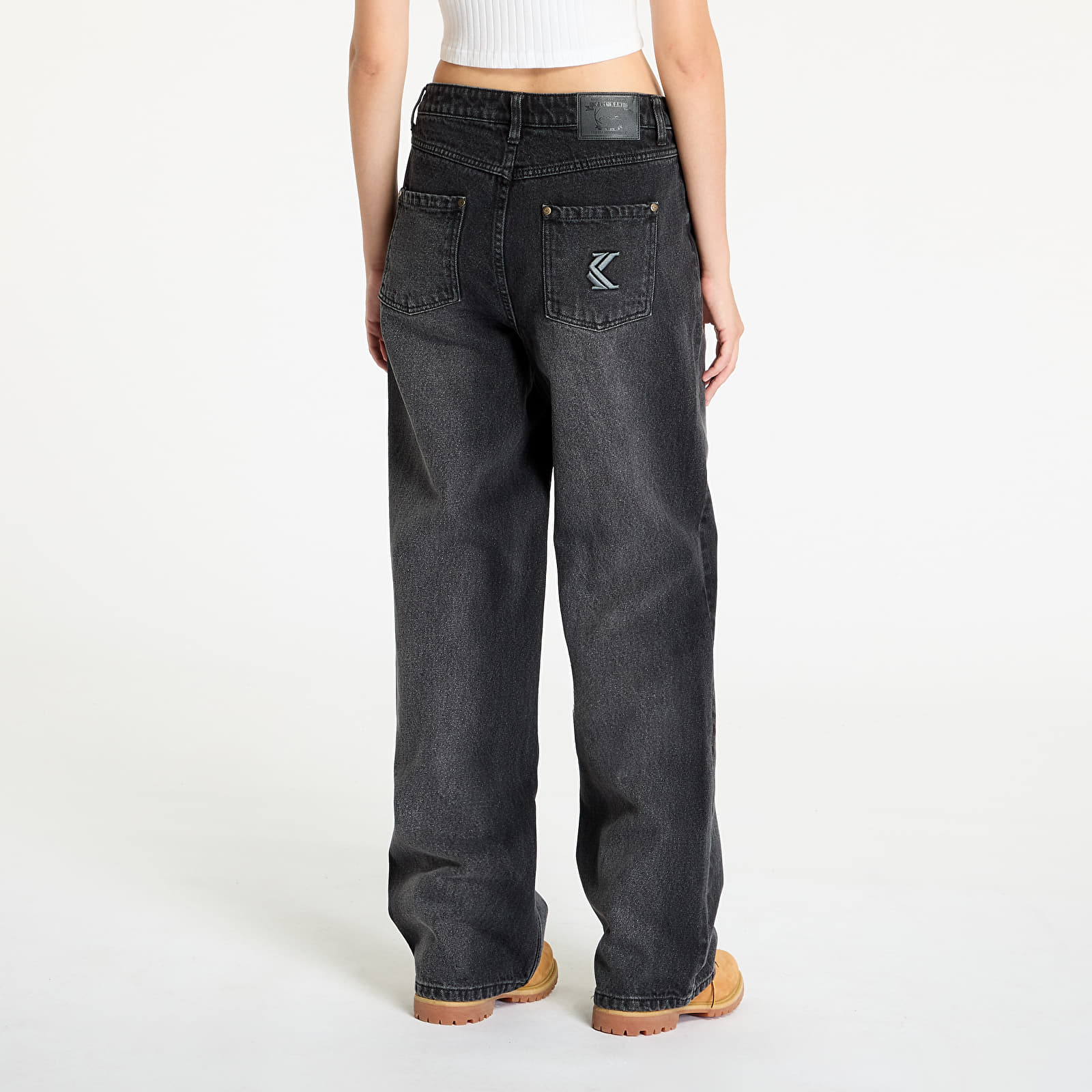 Kavbojke in hlače Karl Kani OG Five Pocket Straight Leg Denim Vintage Black