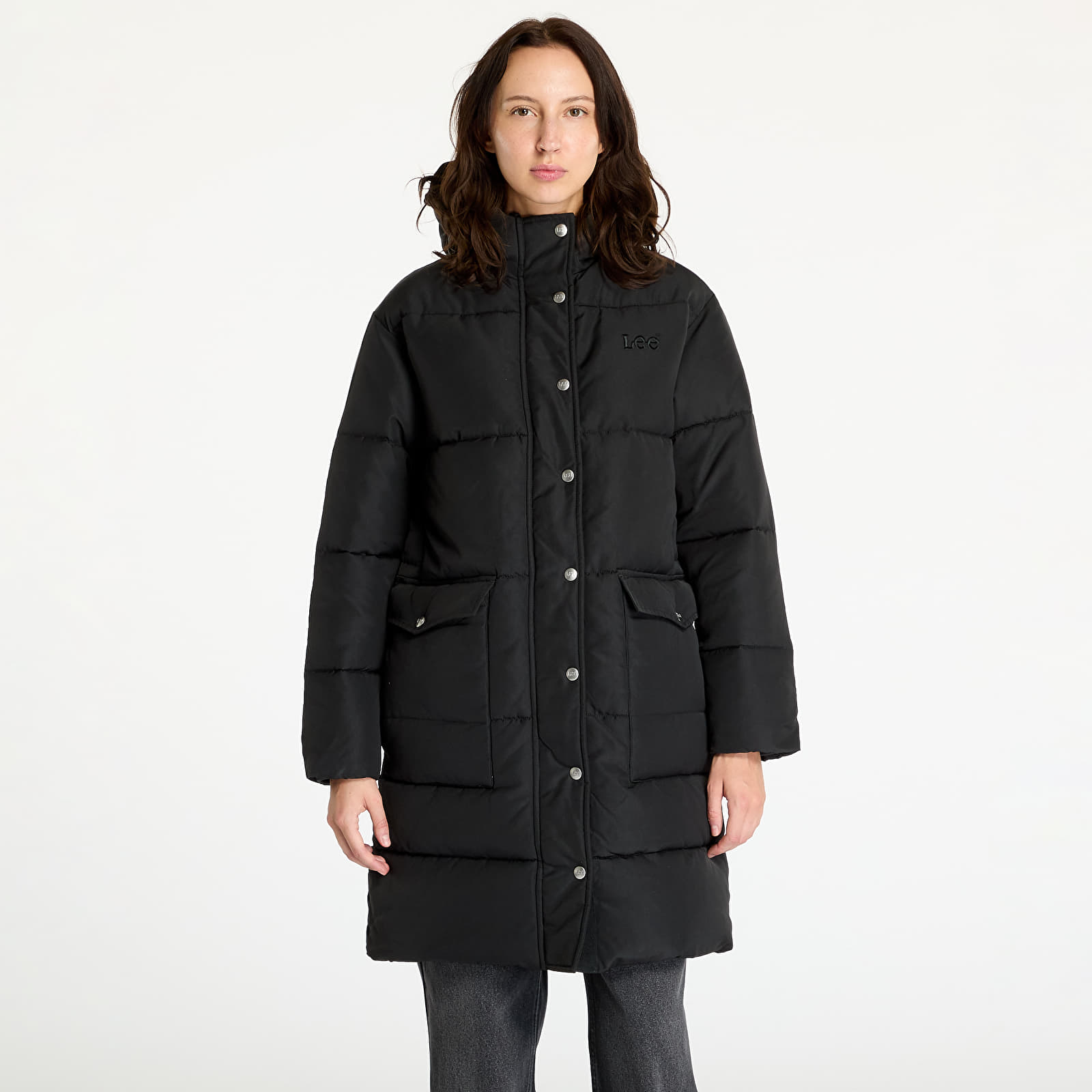 Jakne Lee Long Puffer Jacket Unionall Black