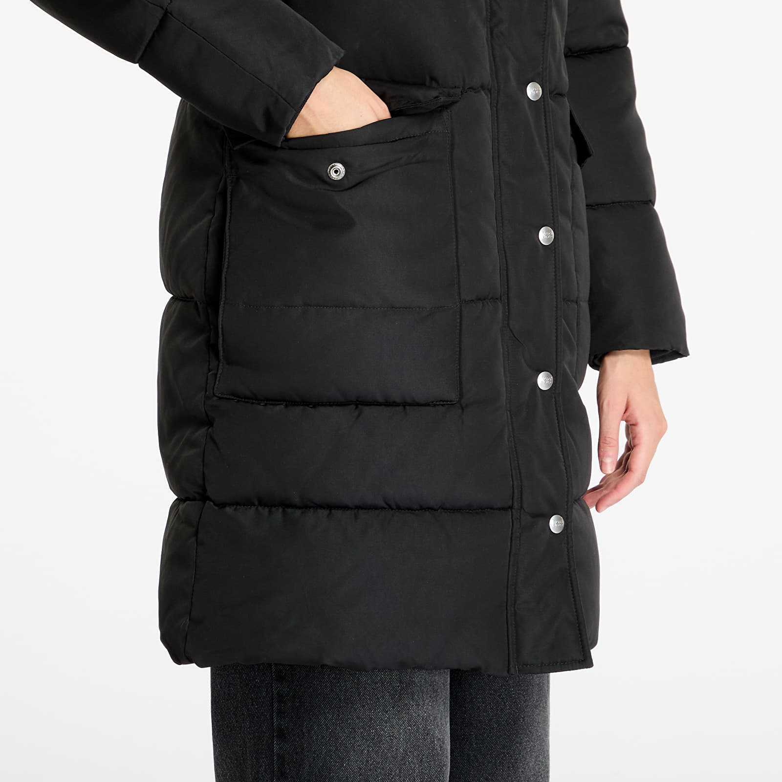 Chaquetas Lee Long Puffer Jacket Unionall Black