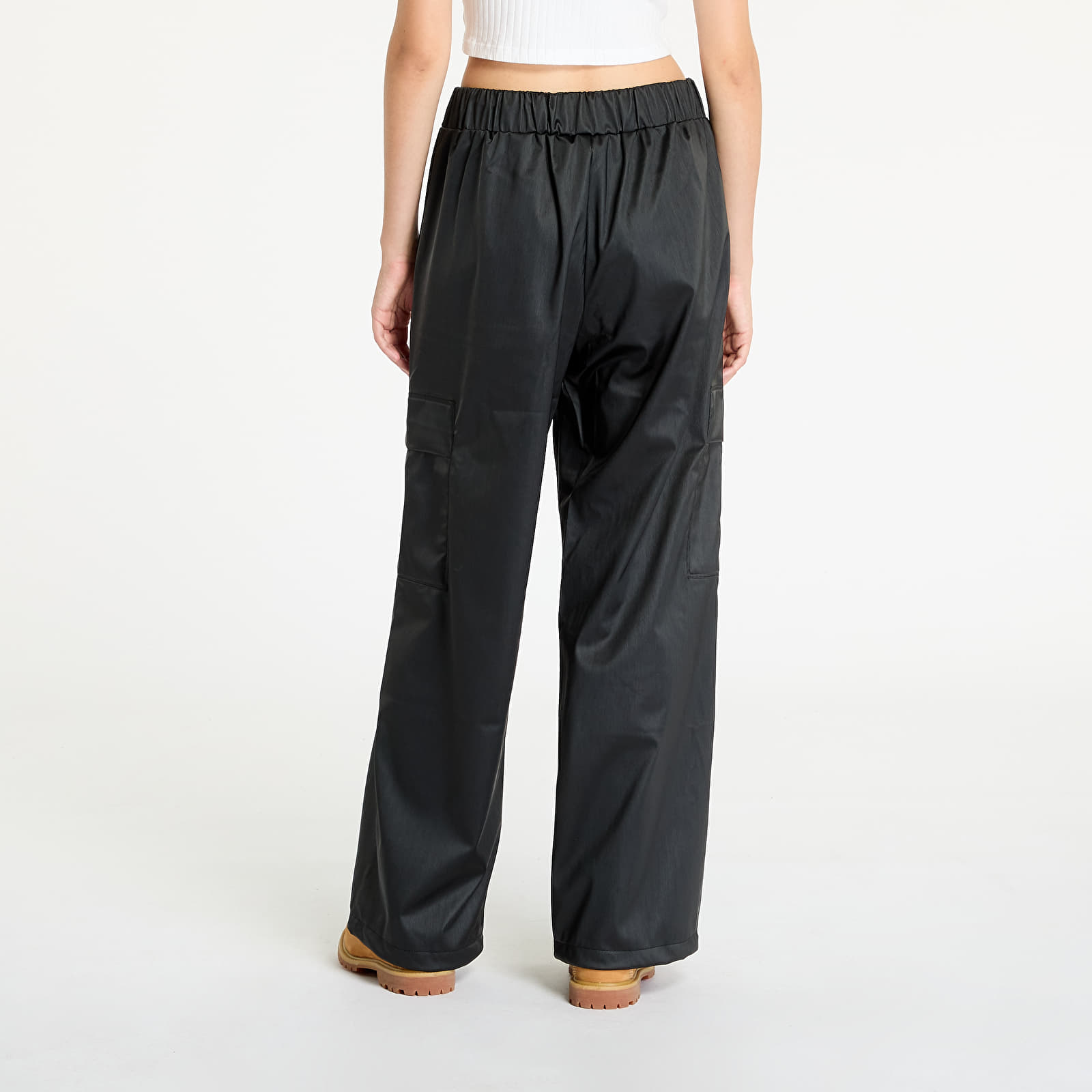 Teksad ja püksid Rains Cargo Rain Pants Wide W3 UNISEX Black Grain