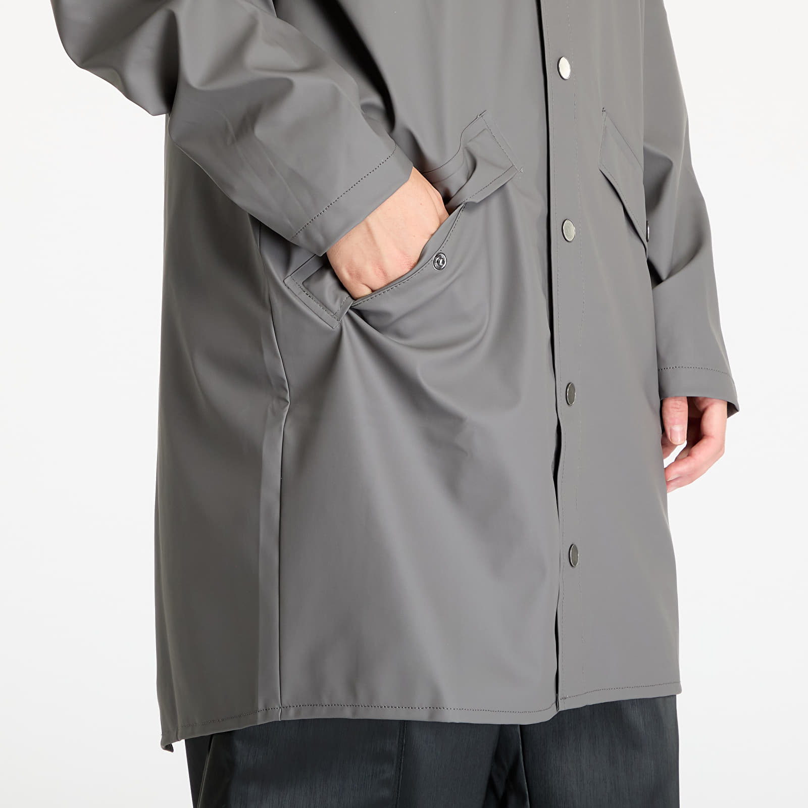 Jakne Rains Long Jacket W3 UNISEX Grey