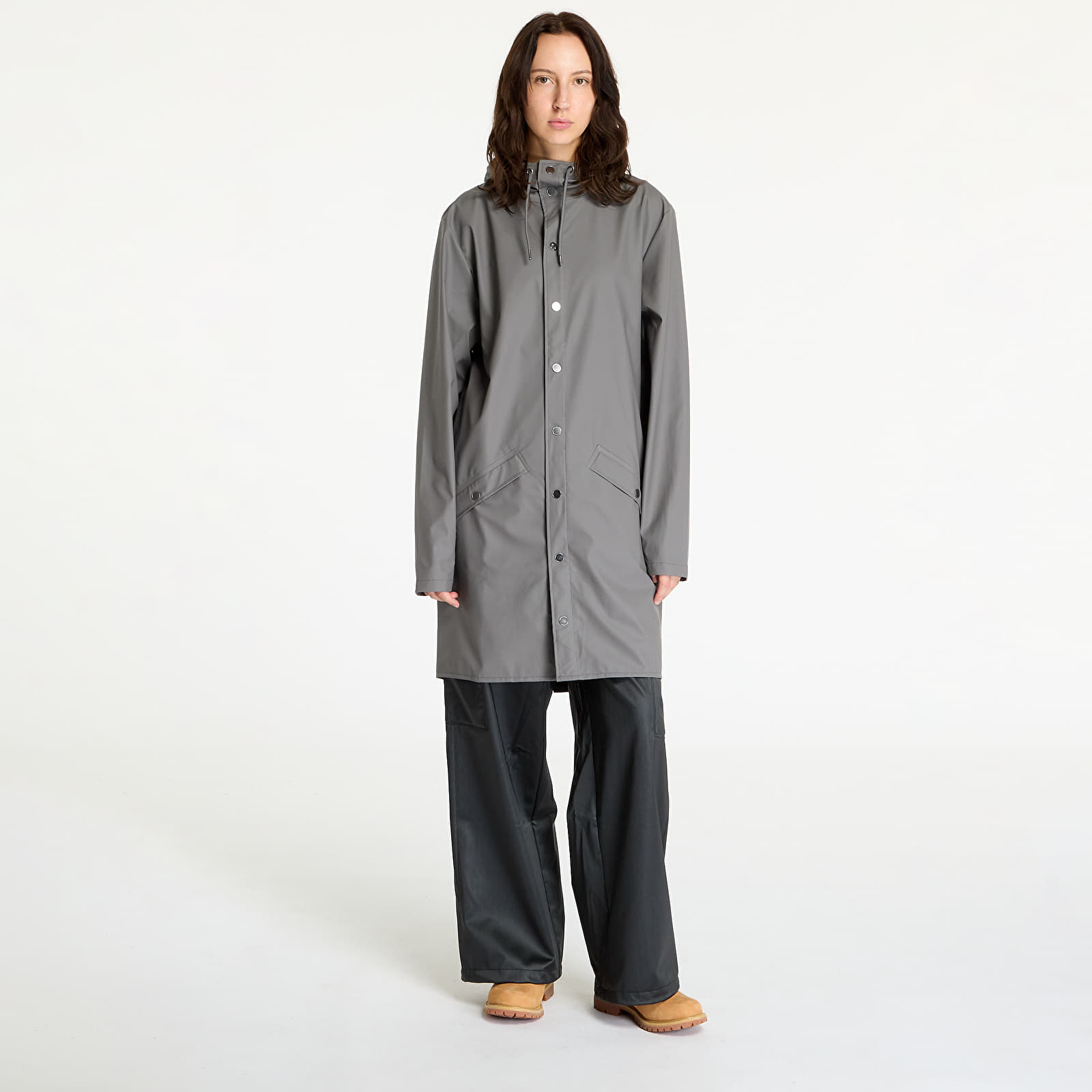 Jakne Rains Long Jacket W3 UNISEX Grey