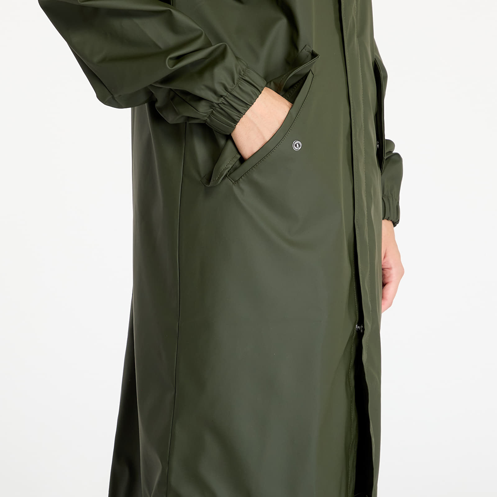 Giacche Rains Fishtail Parka W3 UNISEX Green