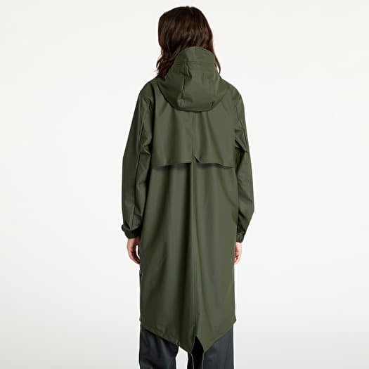 Rains fishtail parka green shop