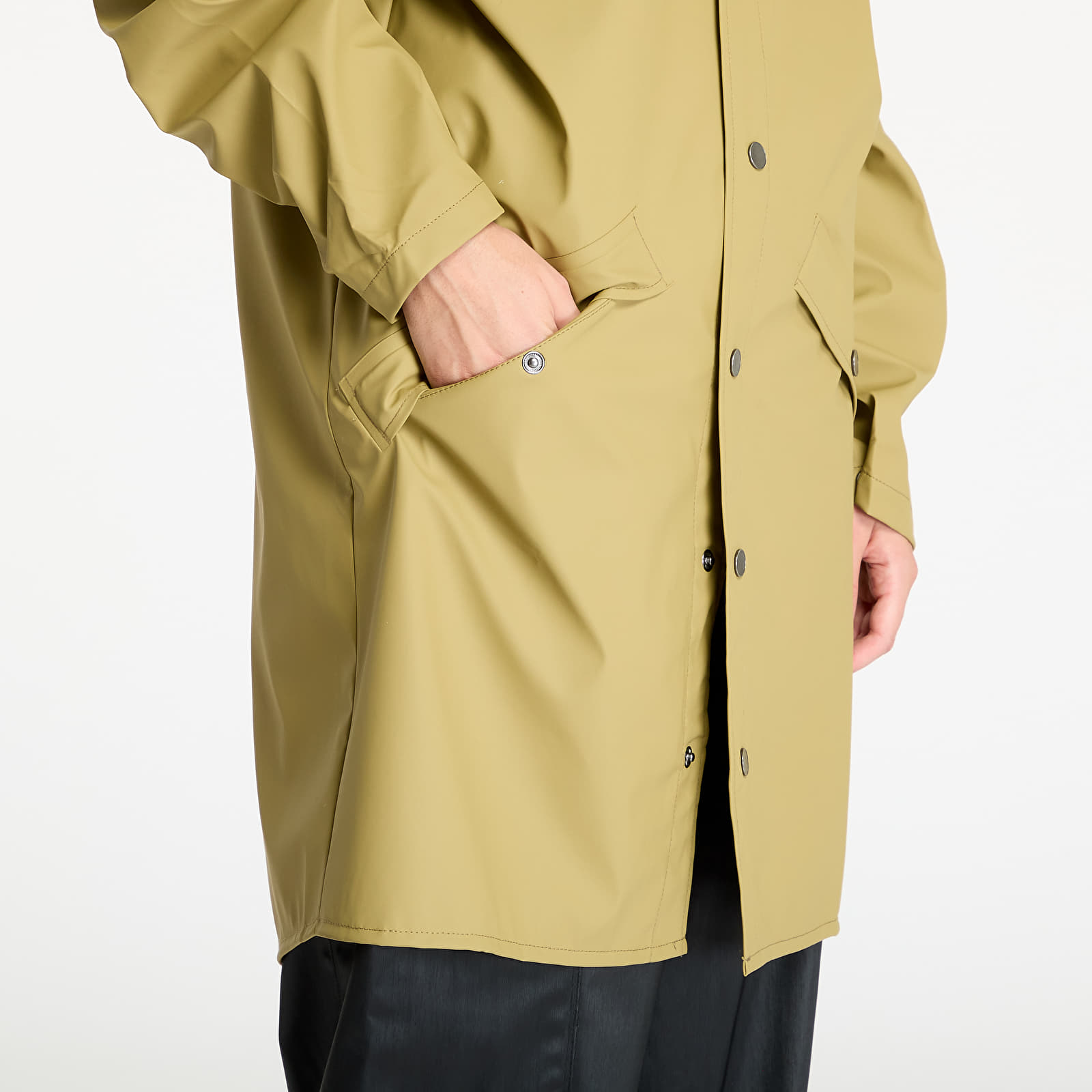 Jackets Rains Long Jacket W3 UNISEX Khaki