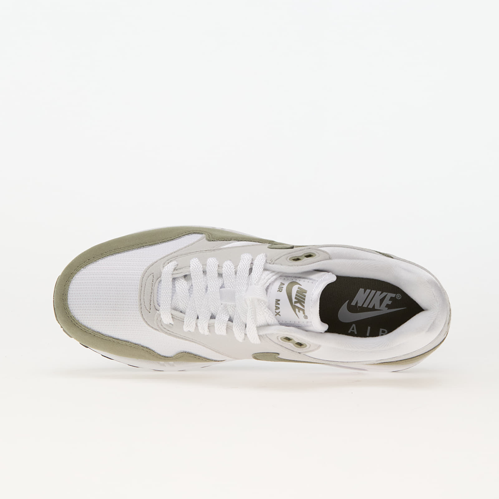 Schoenen Nike W Air Max 1 White/ Light Army-Neutral Grey-Black