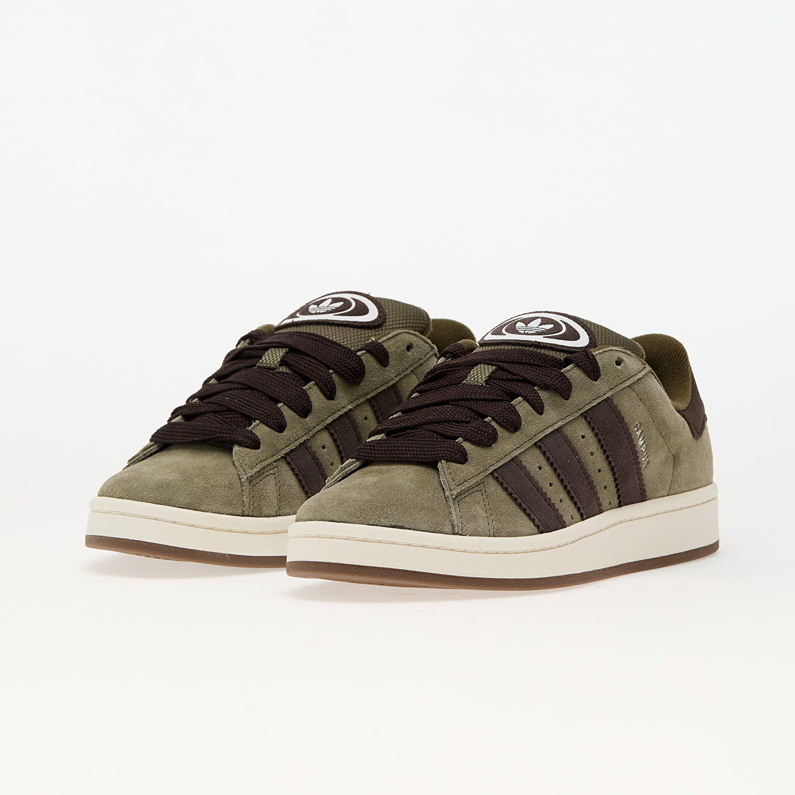 Men's sneakers and shoes adidas Campus 00s Olive Strata/ Dark Brown/ Ftw White